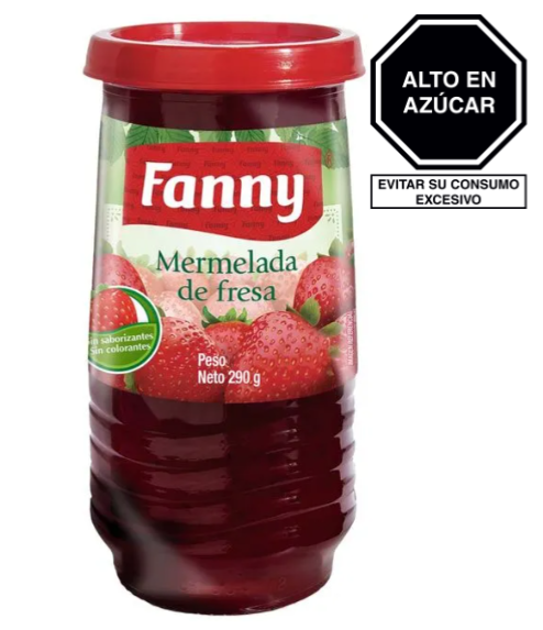 Mermelada de Fresa Fanny Frasco de 290 Gr