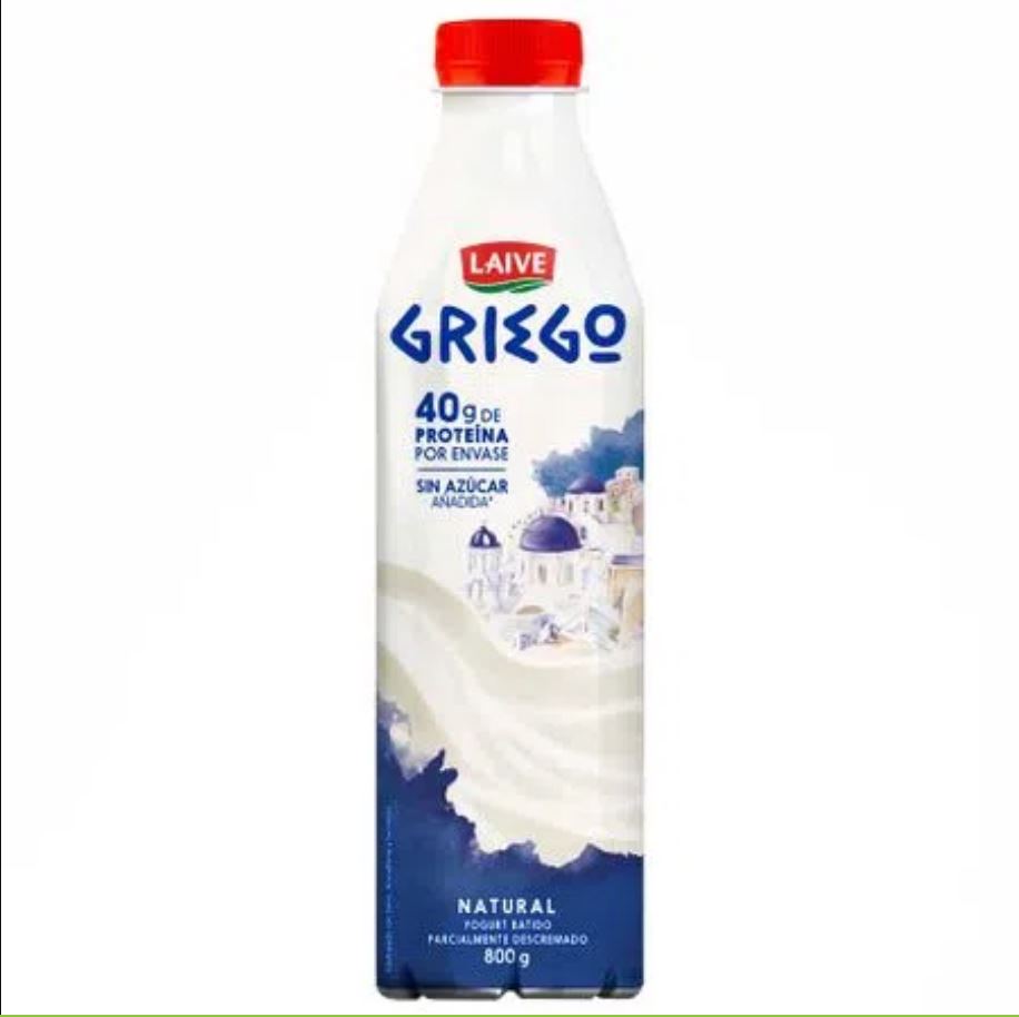 Yogurt Griego Natural Laive Botella de 800 Gr