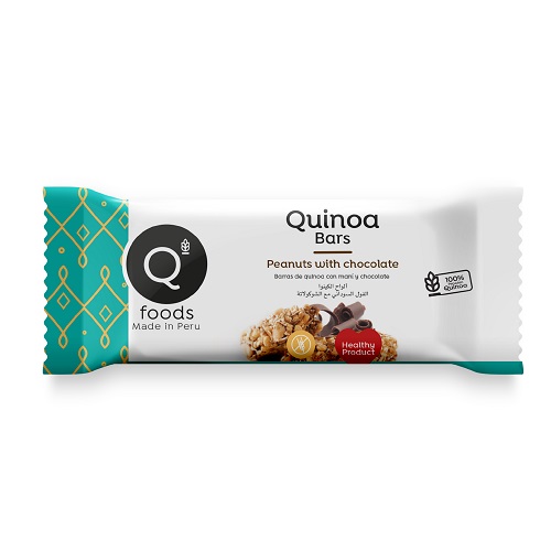 [SAL00019] Qfoods Barra de Quinua Maní y Chocolate de 30 Gr