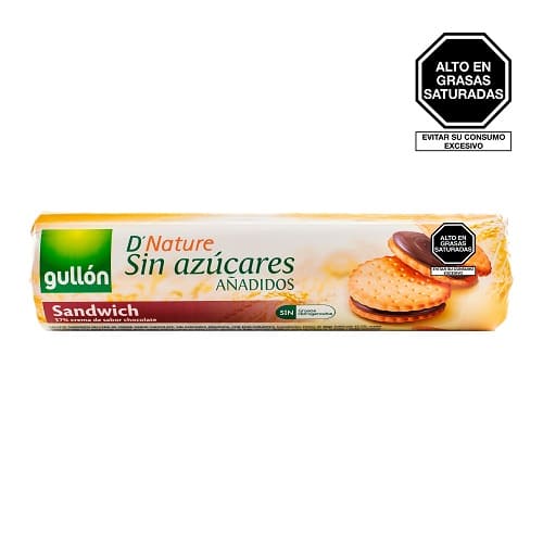 [AB00515] Galletas Gullón Sandwich Choco sin Azucar Barra de 250 Gr 