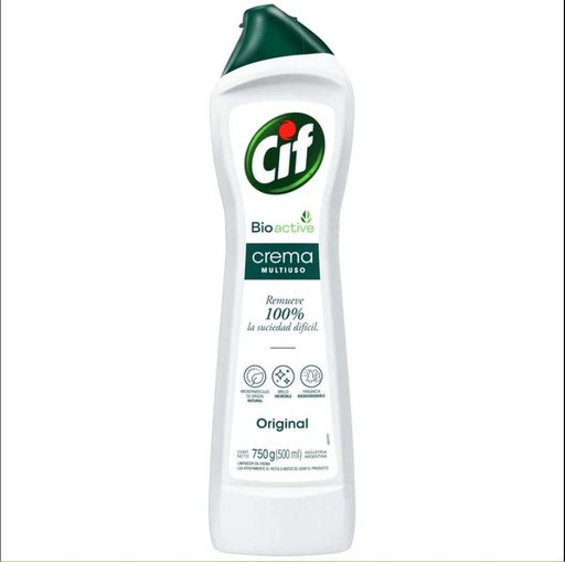 [LI00245] Limpiador en Crema CIF Bioactive Original Botella 750 Gr
