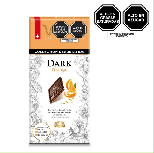 [AB00066] Villars Chocolate Negro con Cascara de Naranja x 100 Gr